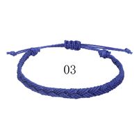 Einfacher Stil Einfarbig Seil Flechten Unisex Armbänder sku image 2