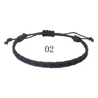 Simple Style Solid Color Rope Braid Unisex Bracelets sku image 1