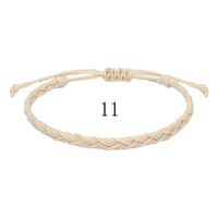 Simple Style Solid Color Rope Braid Unisex Bracelets sku image 10