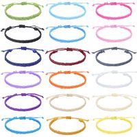 Simple Style Solid Color Rope Braid Unisex Bracelets main image 1