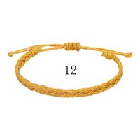 Simple Style Solid Color Rope Braid Unisex Bracelets sku image 11
