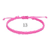 Simple Style Solid Color Rope Braid Unisex Bracelets sku image 12