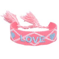 Fashion Letter Polyester Cotton Embroidery Braid Unisex Bracelets sku image 9