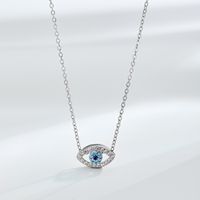 1 Piece Fashion Eye Sterling Silver Plating Zircon Necklace main image 2