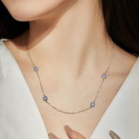 1 Piece Fashion Geometric Sterling Silver Plating Zircon Necklace main image 1