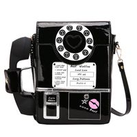 Women's Pu Leather Digital Telephone Cute Preppy Style Square Flip Cover Crossbody Bag main image 5