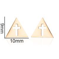 1 Pair Retro Cross Stainless Steel Plating Ear Studs sku image 12