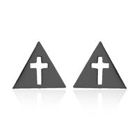 1 Pair Retro Cross Stainless Steel Plating Ear Studs sku image 11