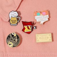 Fashion Beer Letter Alloy Unisex Brooches main image 2