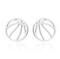 1 Set Simple Style Ball Stainless Steel Plating Earrings Necklace main image 4