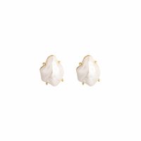 1 Paire Style Simple Géométrique Alliage Placage Perles Artificielles Femmes Boucles D'oreilles main image 3
