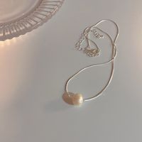 Copper Elegant Simple Style Solid Color Pendant Necklace main image 1