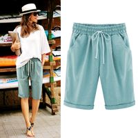 Women's Daily Simple Style Solid Color Knee Length Shorts main image 5