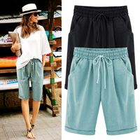 Women's Daily Simple Style Solid Color Knee Length Shorts main image 3