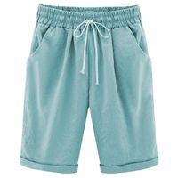 Femmes Du Quotidien Style Simple Couleur Unie Longueur Du Genou Shorts main image 2