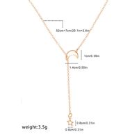 Simple Alloy Moon Star Gold Necklace Nhpf151506 main image 7
