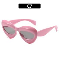 Hip-hop Solid Color Ac Special-shaped Mirror Full Frame Women's Sunglasses sku image 7