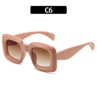 Moda Color Sólido C.a. Cuadrado Fotograma Completo Gafas De Sol Mujer sku image 6