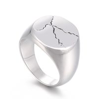 1 Piece Retro Geometric Stainless Steel Plating Rings sku image 5