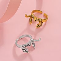 Vintage Style Horns Alloy Plating 14k Gold Plated Unisex Open Ring main image 6