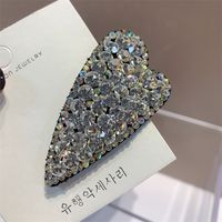 Fashion Heart Shape Rhinestone Inlay Rhinestones Hair Clip 1 Piece sku image 3