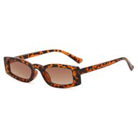 Retro Color Block Leopard Ac Square Full Frame Women's Sunglasses main image 2