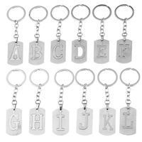 Simple Style Commute Letter Stainless Steel Keychain main image 5