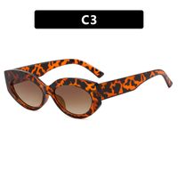 Einfacher Stil Leopard Ac Katzenauge Vollbild Sonnenbrille Der Frauen sku image 3