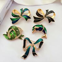 Retro Bow Knot Alloy Plating Rhinestones Unisex Brooches main image 1