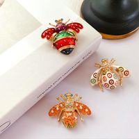 Retro Insect Alloy Plating Artificial Pearls Rhinestones Unisex Brooches main image 2