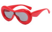 Fashion Solid Color Pc Special-shaped Mirror Full Frame Women's Sunglasses sku image 2