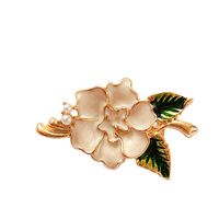 Fashion Flower Alloy Plating Artificial Pearls Women's Brooches main image 5