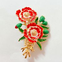 Fashion Flower Alloy Plating Artificial Pearls Women's Brooches sku image 4