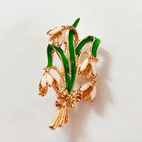 Fashion Flower Alloy Plating Artificial Pearls Women's Brooches sku image 3