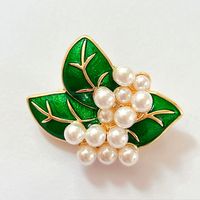 Fashion Flower Alloy Plating Artificial Pearls Women's Brooches sku image 2