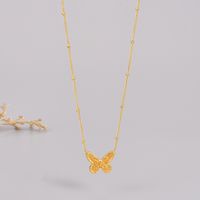 1 Piece Fashion Butterfly Titanium Steel Plating Necklace main image 2