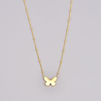 1 Piece Fashion Butterfly Titanium Steel Plating Necklace main image 6