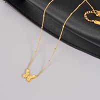 1 Piece Fashion Butterfly Titanium Steel Plating Necklace main image 5