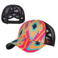 Women's Fashion Flame Printing And Dyeing Curved Eaves Baseball Cap sku image 2