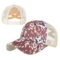 Women's Fashion Flame Printing And Dyeing Curved Eaves Baseball Cap sku image 9