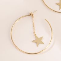 1 Pair Fashion Round Star Alloy Plating Women's Ear Studs main image 5