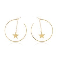 1 Pair Fashion Round Star Alloy Plating Women's Ear Studs main image 2