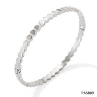 Simple Style Hexagon Stainless Steel Plating Bangle sku image 4