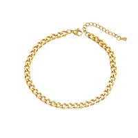 1 Piece Fashion Solid Color Stainless Steel Women's Anklet main image 2