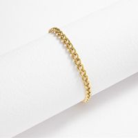 1 Piece Fashion Solid Color Stainless Steel Women's Anklet main image 3