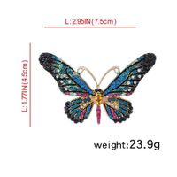 Retro Insect Flower Butterfly Alloy Inlay Artificial Gemstones Women's Brooches sku image 23