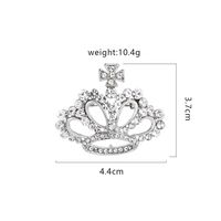 Simple Style Crown Alloy Rhinestone Zircon Women's Brooches sku image 5