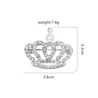 Style Simple Couronne Alliage Strass Zircon Femmes Broches sku image 4