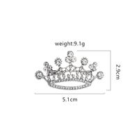 Style Simple Couronne Alliage Strass Zircon Femmes Broches sku image 6