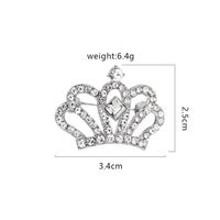 Style Simple Couronne Alliage Strass Zircon Femmes Broches sku image 7